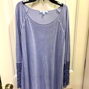 She & Sky washed blue tunic dress